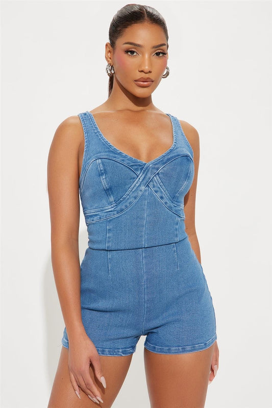 It's Me Denim romper